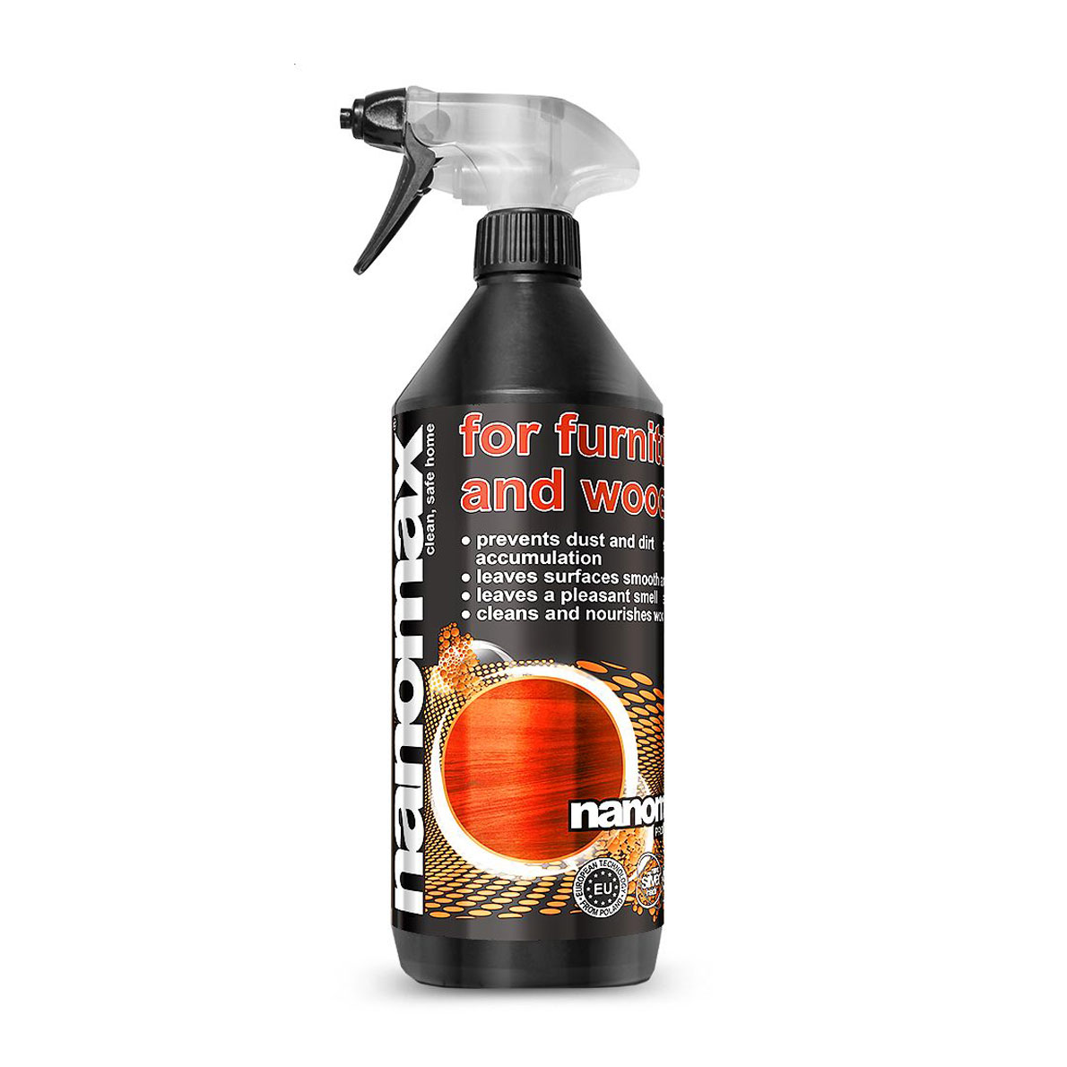 Засіб для миття виробів з дерева Nanomax Professional For Furnitur And Wood, 1 л